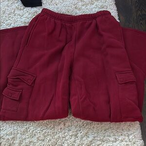 Edikted women’s Burgundy Cargo Joggers